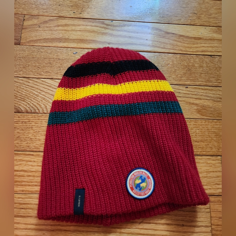 Pendleton National Park Red Stripe Rainer Knit Beanie
